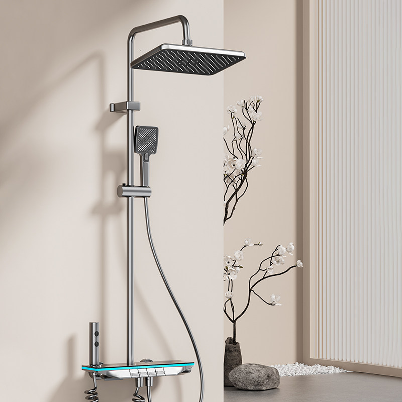 正品花洒套装全套家用卫生间全铜钢琴淋浴器洗浴室恒温增压方管,淘宝优惠券,粉丝福利购,淘宝优惠卷