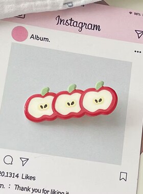 新款可爱趣味ins 轻松熊发卡少女心亚克力头饰学生发夹刘海夹甜美