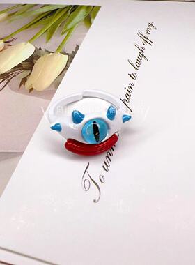 新款卡通可爱丑萌香肠嘴款戒指