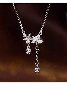 小清新 铃兰花流苏项链 女气质高级感百搭轻奢甜美花朵小众设计感