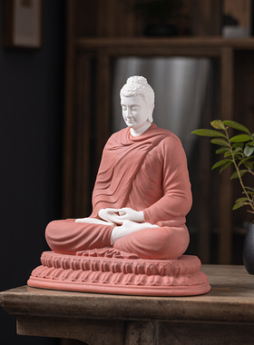 陶瓷大号陶瓷释迦摩尼摆件家居