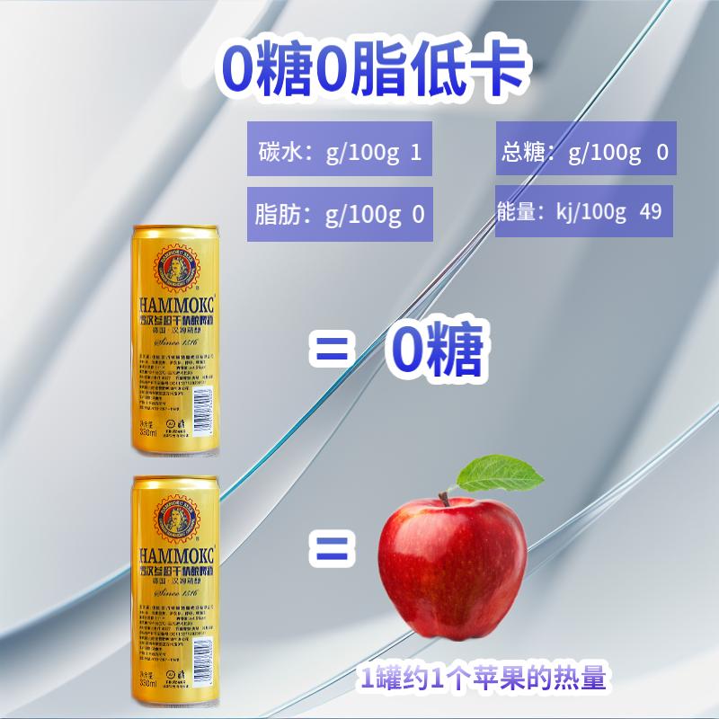 汉姆罗汉参超干精酿无糖啤酒低卡零脂无添加不惧嘌呤330ml12罐-图2