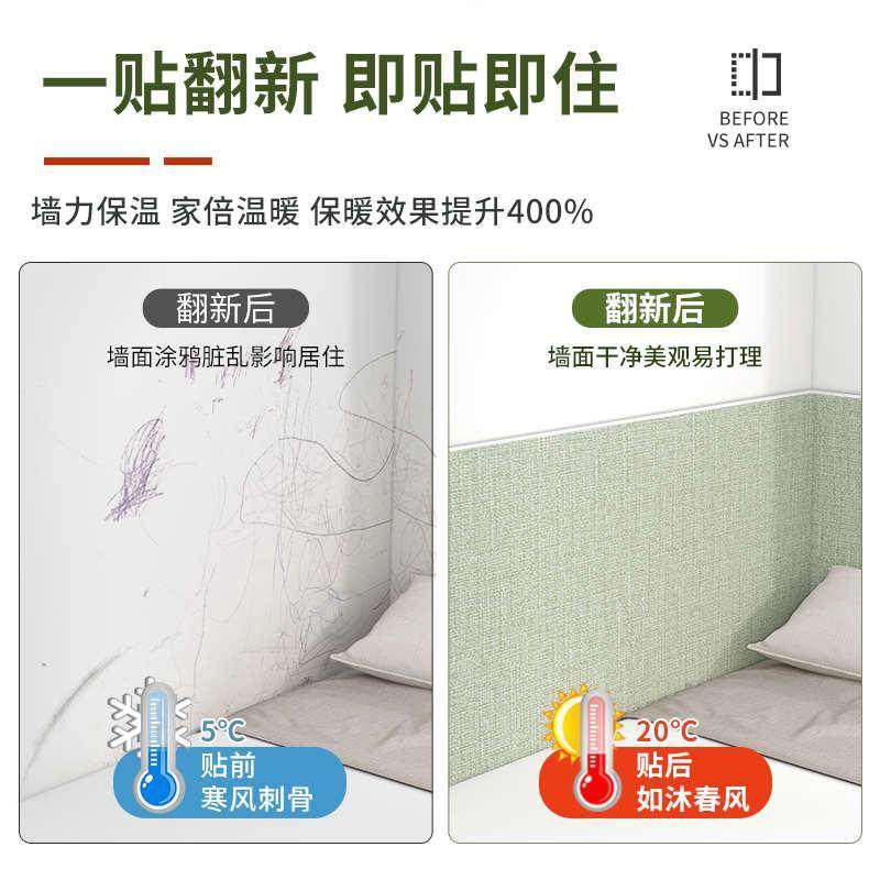 床边墙围贴自粘榻榻米软包墙围炕围床围墙贴床头墙面防撞装饰贴纸,淘宝优惠券,粉丝福利购,淘宝优惠卷