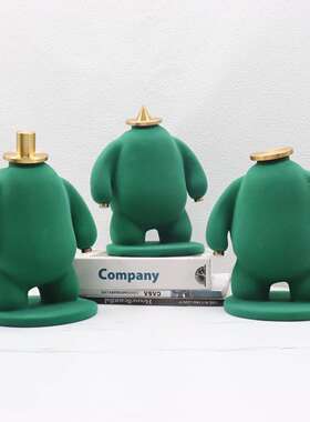 现代简约多色抽象人雕塑样板房胖子人家居摆件金属树脂软装饰品