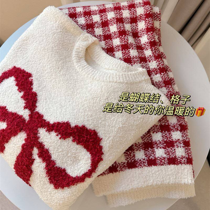 秋冬季新品软糯保暖睡衣女甜美可爱软绵绵半边绒加厚家居服套装冬,淘宝优惠券,粉丝福利购,淘宝优惠卷