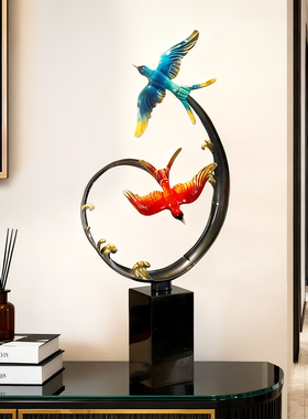轻奢风燕子造型桌面摆件