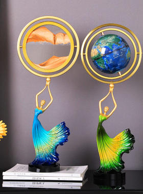 幸运女神轻奢流沙画艺术装饰摆件