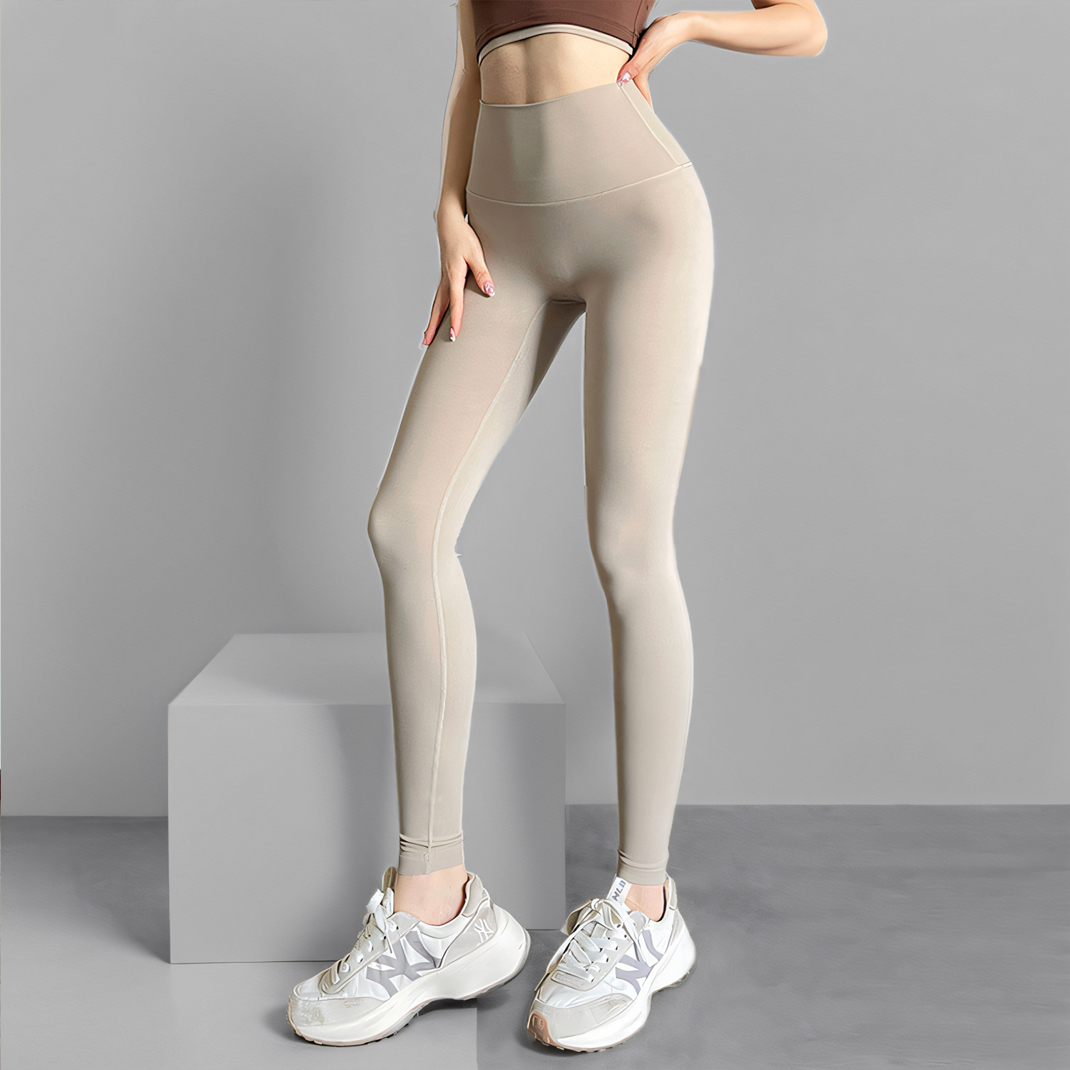 gogoyoga高弹瑜伽裤女普拉提训练裤高腰裸感紧身裤运动健身裤外穿,淘宝优惠券,粉丝福利购,淘宝优惠卷