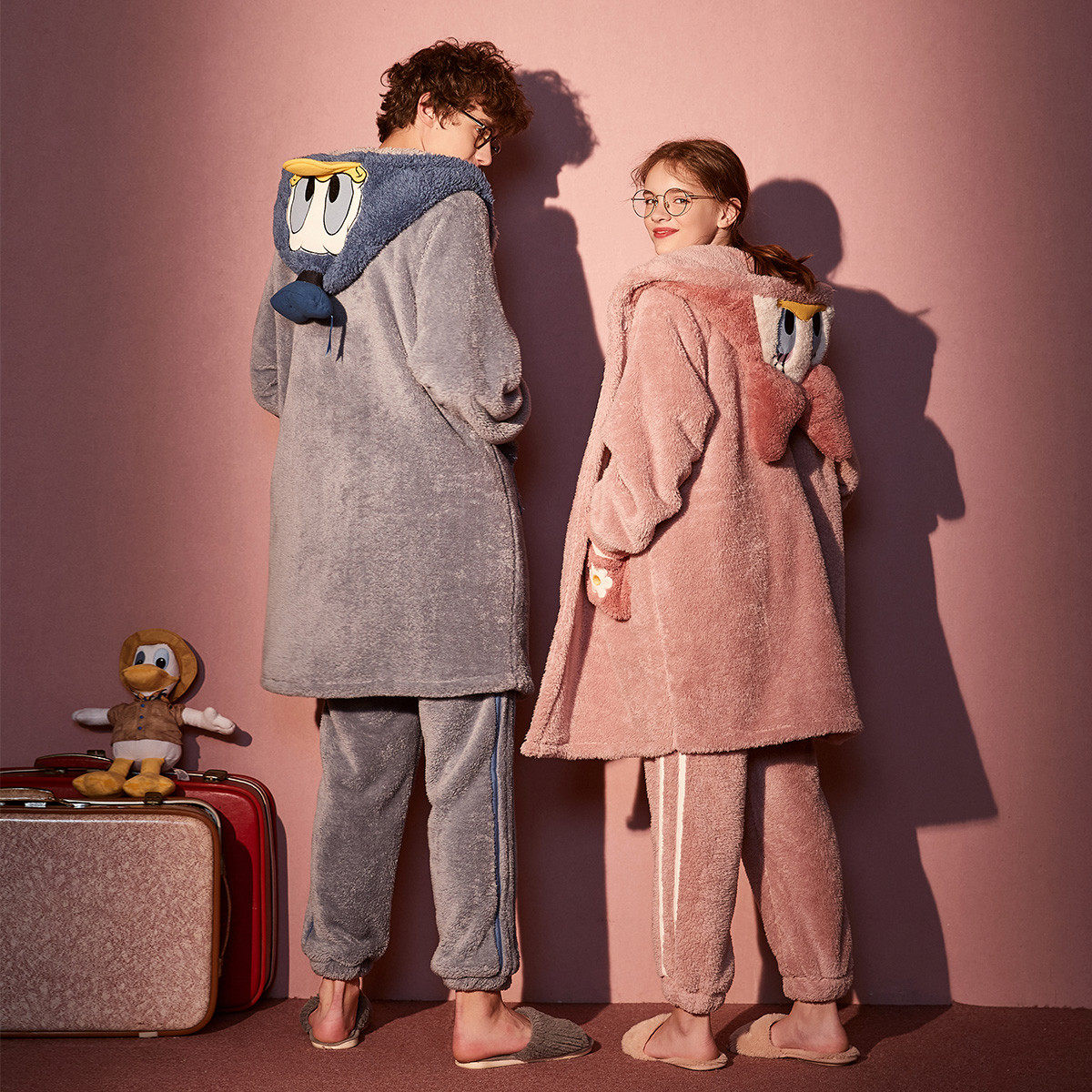 gukoo /果壳迪士尼情侣秋冬男睡衣 gukoo果壳outlet店睡衣/家居服套装