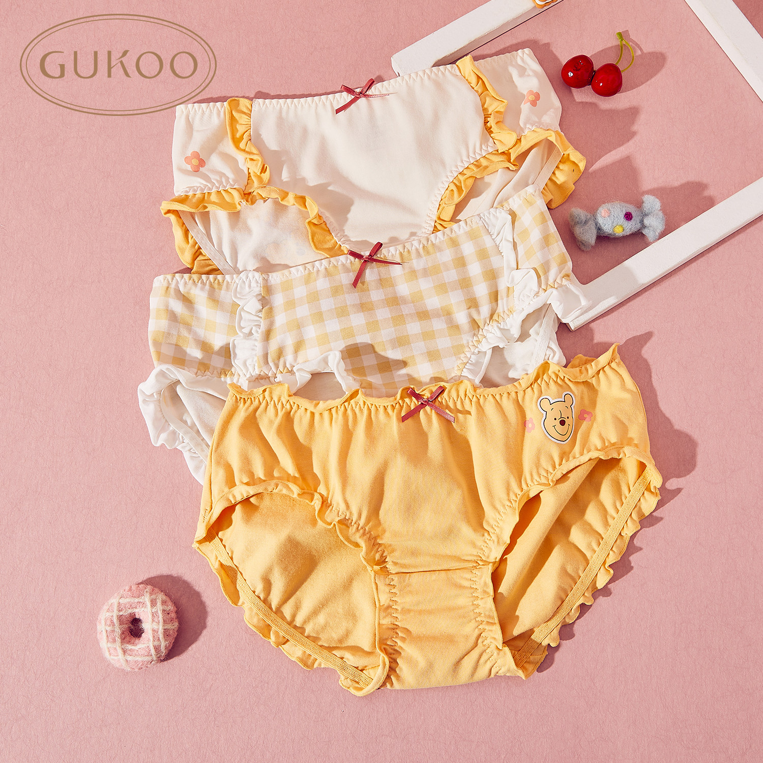 gukoo /果壳23年春季新款三角内裤 gukoo果壳outlet店女三角裤