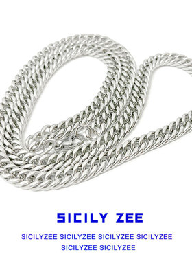 夏季基础简约古巴链Hiphop钛钢