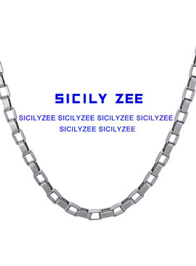 钛钢方盒素链叠戴女卫衣装饰