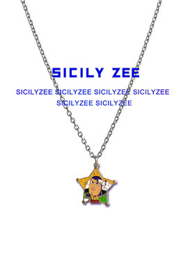 sicilyzee巴斯光年森系五角项链