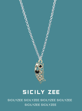 锦鲤森系百搭日女学生搭配项链