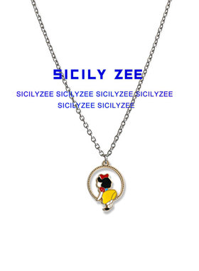 小公主INS甜美少女心吊坠锁骨链