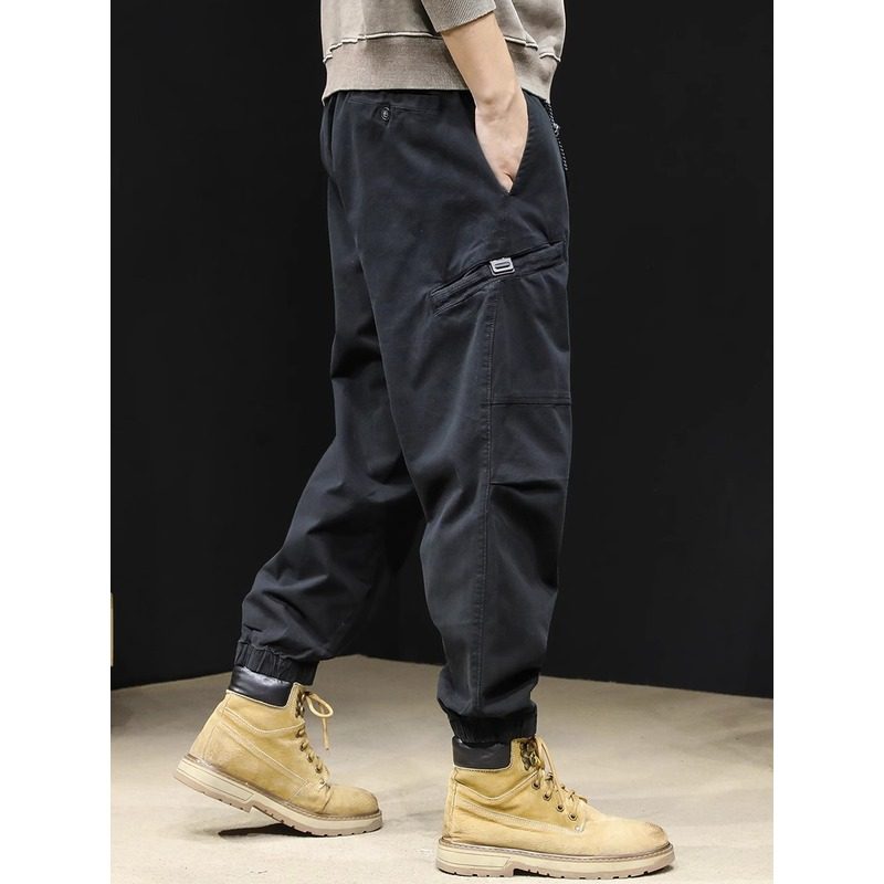 it neith BIAS潮牌春秋休闲工装裤男加绒哈伦弹力潮流百搭束脚裤,淘宝优惠券,粉丝福利购,淘宝优惠卷