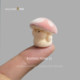Flocked Mushroom Emotional Decompression and Healing Ornament