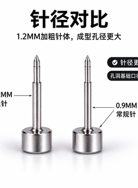 鲸秀1.2mm加粗一次性穿耳器无菌