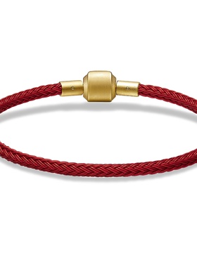 周家手绳扣绳diy编织绳真空电镀转运珠配件不锈钢绳红绳手链手工