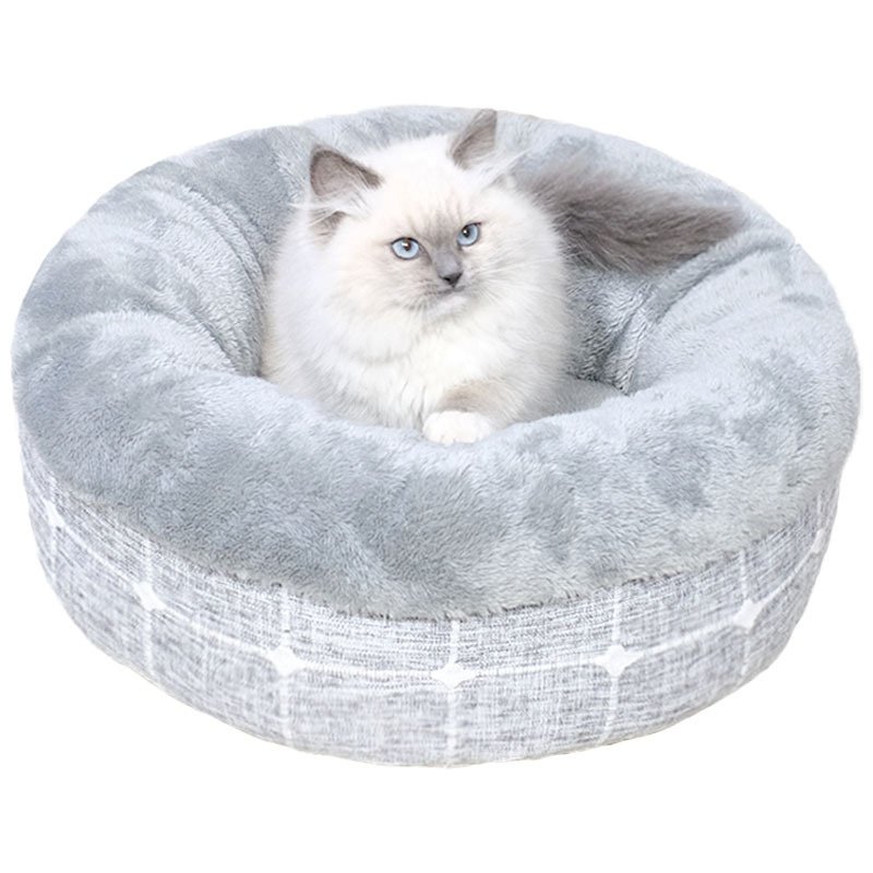 猫窝圆形猫床冬季保暖全可拆洗绒布猫咪窝窝冬款加厚,淘宝优惠券,粉丝福利购,淘宝优惠卷
