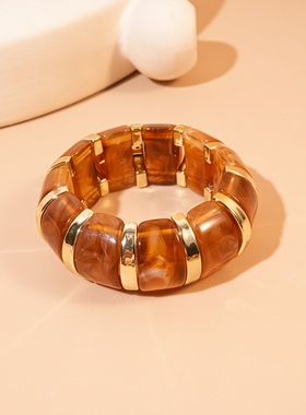 欧美晕染亚克力手镯轻奢高级感手环女精致时尚手饰设计感小众