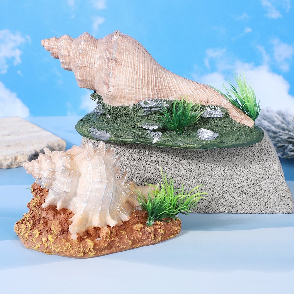 鱼缸造景仿真树脂海螺摆件水族箱装饰空心花螺鱼虾躲避洞穴工艺品,淘宝优惠券,粉丝福利购,淘宝优惠卷