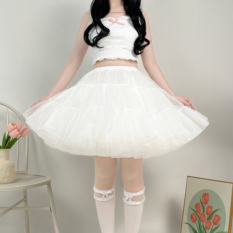 现货lolita裙撑四层暴力无骨软纱撑洛丽塔云朵棉花糖百搭cos蓬蓬,淘宝优惠券,粉丝福利购,淘宝优惠卷