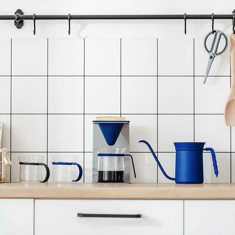 熊与杨 手冲咖啡壶 滤杯滤架分享壶V60手摇磨温控壶组合极简ins风 - 图2