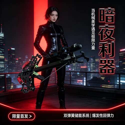 成年人专用复合弓射击小型枪式弹弓狙击高精度新款40连发激光户外 - 图1