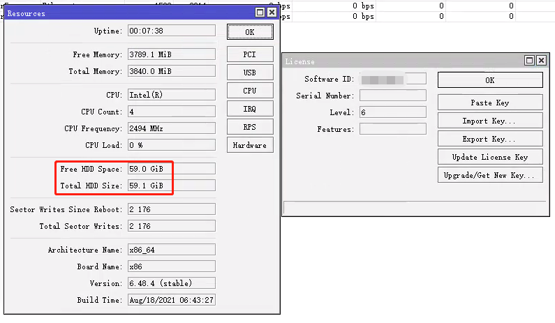 ROS软路由系统克隆盘8G msata电子盘L6授权6.4x版本64位固态硬盘 - 图2