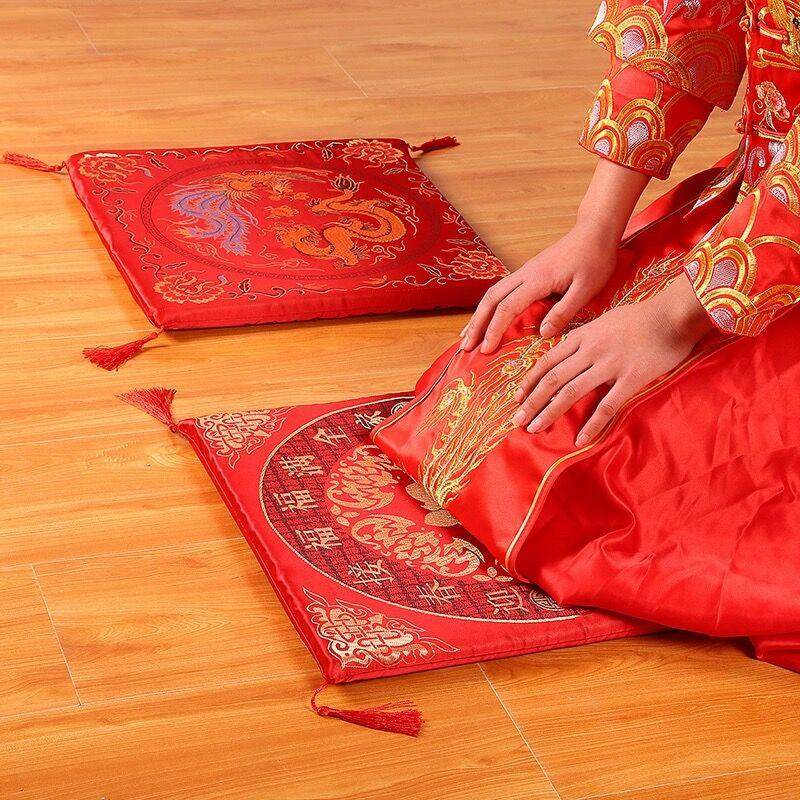 跪垫新郎新娘拜堂跪拜结婚红色坐福垫新人改口敬茶家厚座垫跪垫包,淘宝优惠券,粉丝福利购,淘宝优惠卷