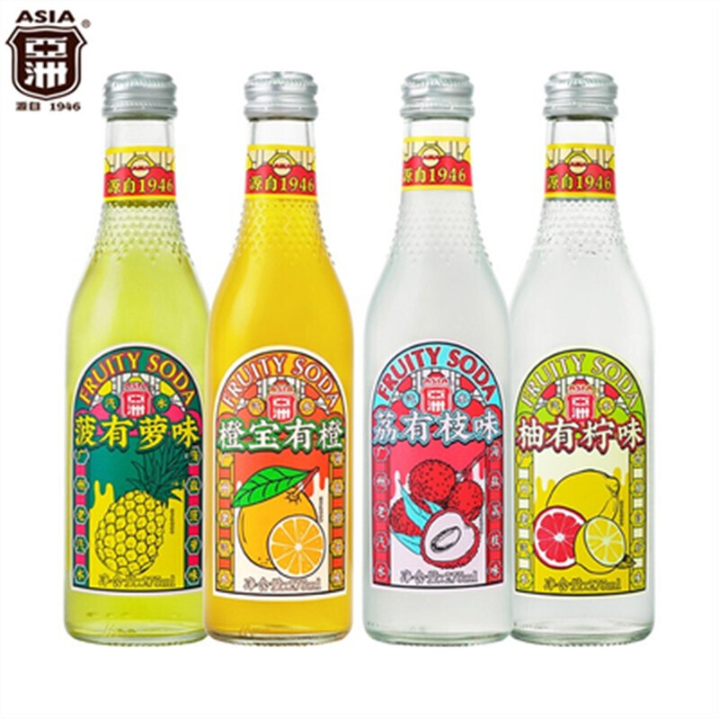 ASIA/亚洲碳酸饮料金典沙示汽水325ml*15瓶装整箱网红饮料 - 图0