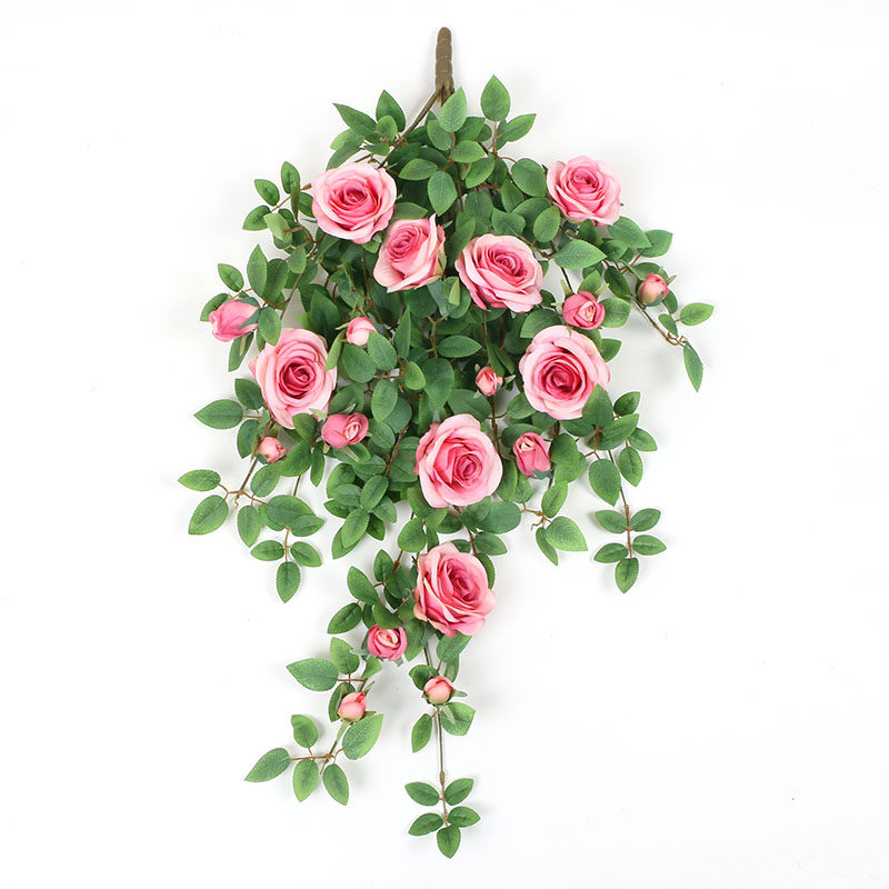 仿真吊花装饰塑料植物挂墙假花遮挡遮丑吊兰吊篮藤蔓壁挂玫瑰垂吊,淘宝优惠券,粉丝福利购,淘宝优惠卷