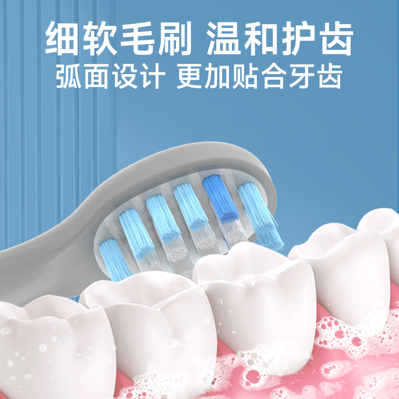 美天莱适配usmile笑容加儿童电动牙刷头A10/S10/Q10/Q20/Q3替换头