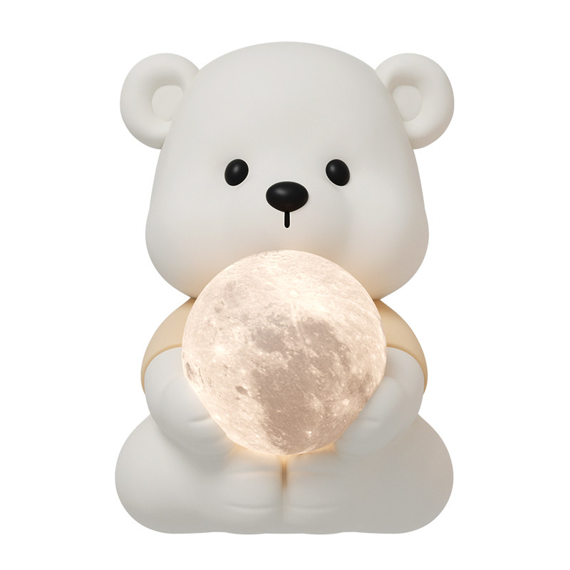 卡通小熊卧室床头夜灯家居桌面摆件客厅电视柜玄关装饰品生日送礼,淘宝优惠券,粉丝福利购,淘宝优惠卷