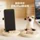 Cat cell phone holder cute office desktop ornament