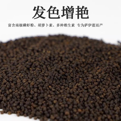 萨伊蓝饲料专用鱼食鱼苗三湖慈鲷鱼热带鱼肉食鱼高蛋白增体发色粮 - 图1