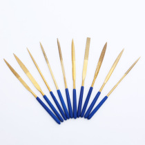 Gold plated titanium perpetual rhombus diamond filing knife abrasion-proof correction polished polished alloy filing tool suit