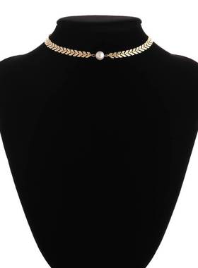 simple necklace women jewelry 欧美简约项链蛇骨链时尚颈链
