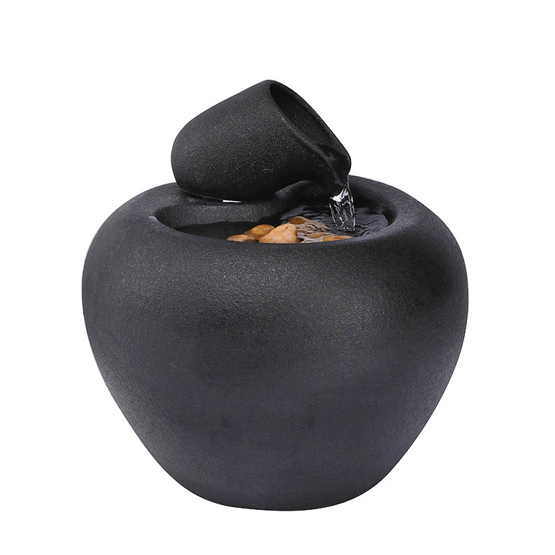 家居招财循环流水器陶瓷办公室客厅电视柜桌面简约喷泉装饰小摆件,淘宝优惠券,粉丝福利购,淘宝优惠卷