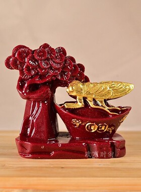朱砂紫金一鸣惊人发财树摆件工艺品家居课堂客厅卧室车载礼品