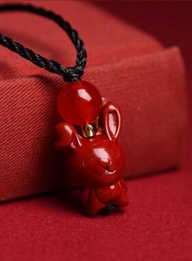 12生肖项链朱砂守护神平安项坠小孩成人项链紫金砂吊坠低含量