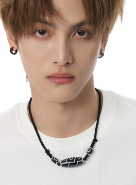 新中式天珠项链潮流高级感