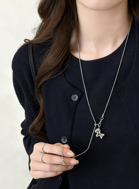 马上有钱花小马吊坠项链女款配饰