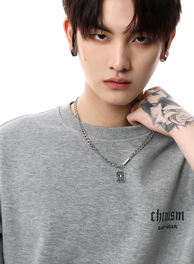 好运铭牌项链男士不掉色钛钢链子