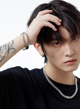 VOYAGE钛钢极简不掉色古巴手链