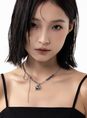 VOYAGE甜酷猫咪吊坠项链女