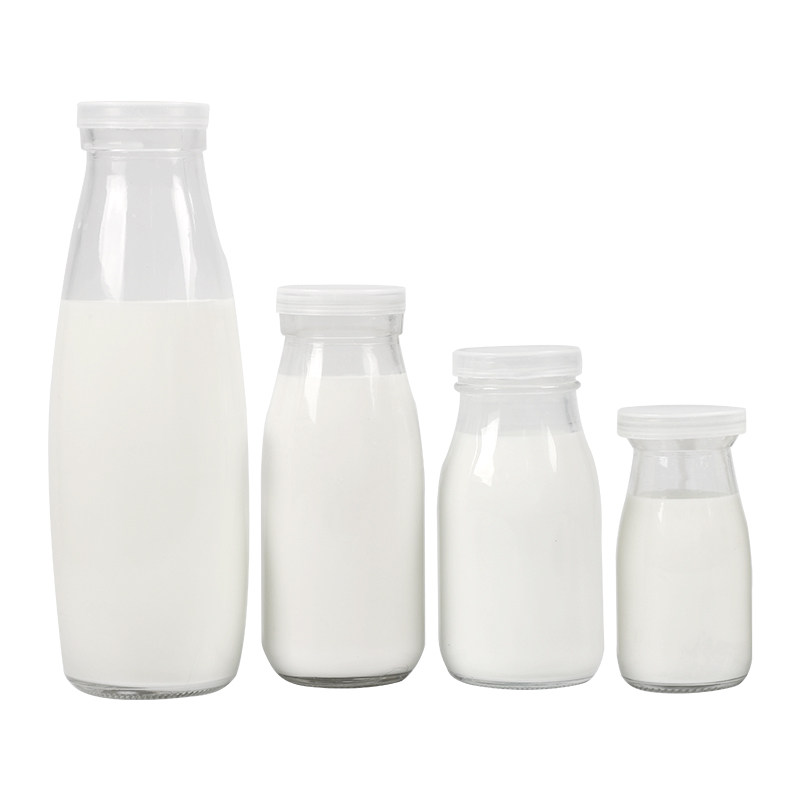 新疆包邮鲜奶瓶玻璃奶吧专用牛奶瓶 酸奶瓶 200ml250ml500ml 羊奶