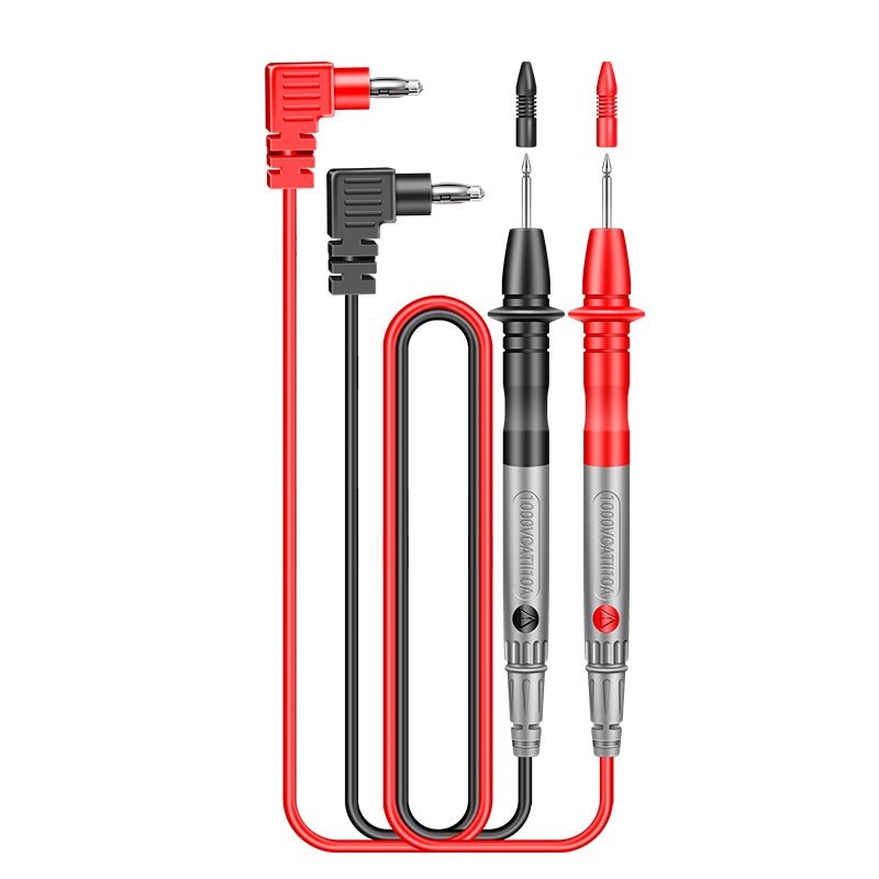 万用表表笔插头探针钢针特尖硅胶线加长通用万能表专用表笔线配件