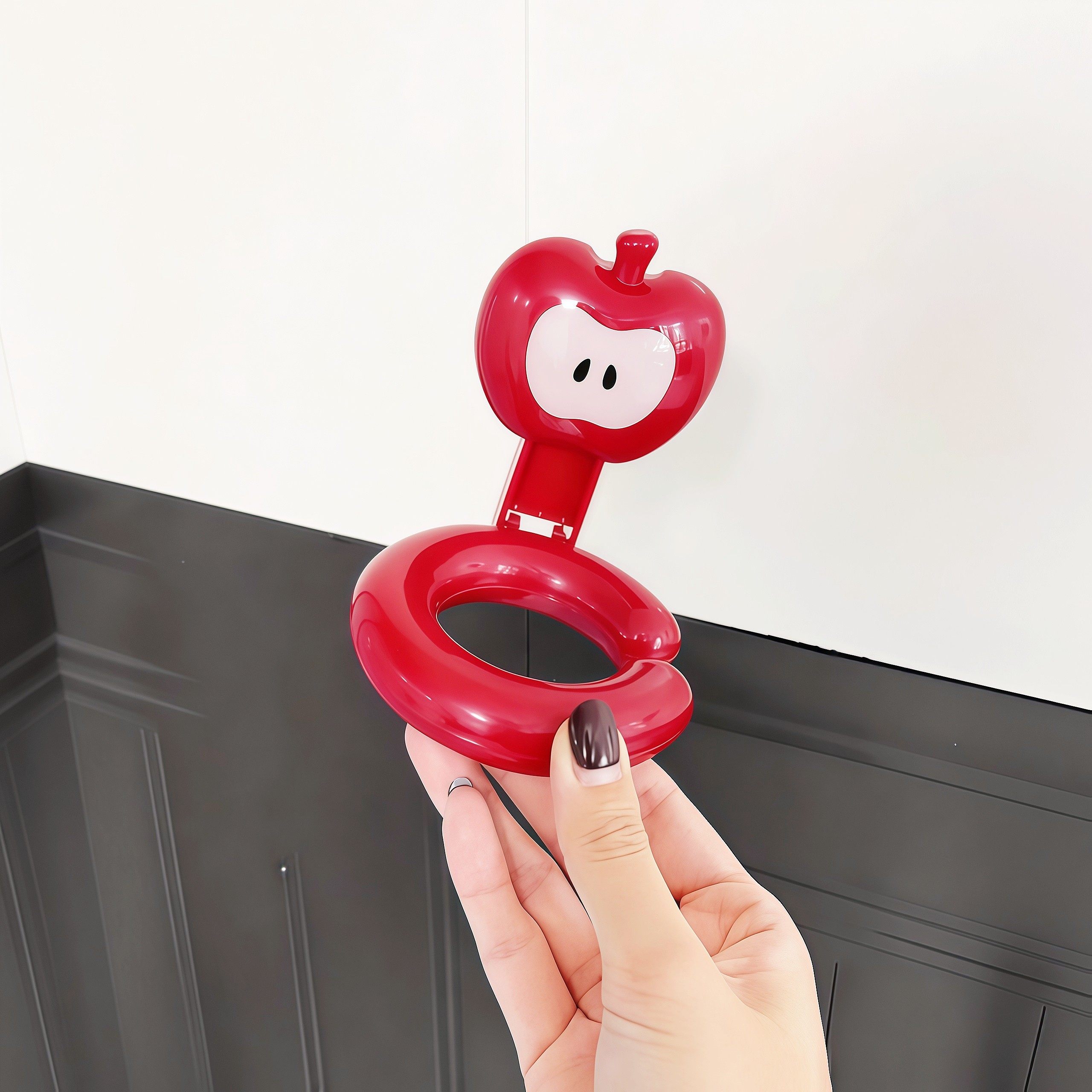 吹风机收纳置物架免打孔苹果苹果造型吸盘式风筒支架挂架收纳架,淘宝优惠券,粉丝福利购,淘宝优惠卷